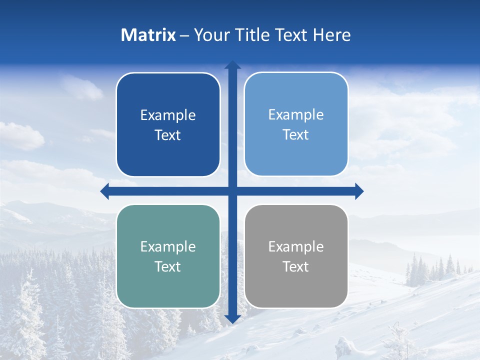 Flora Tree Hoarfrost PowerPoint Template