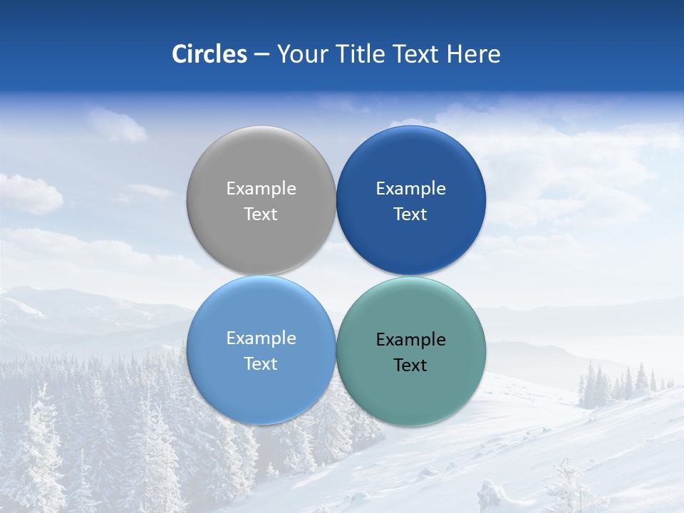Flora Tree Hoarfrost PowerPoint Template