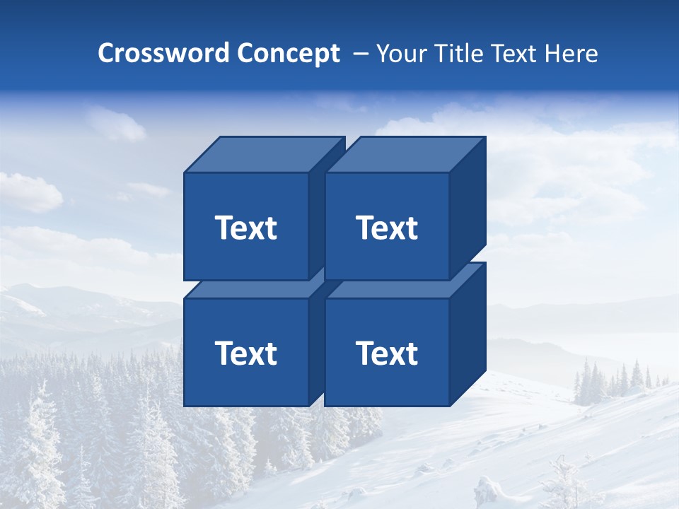 Flora Tree Hoarfrost PowerPoint Template