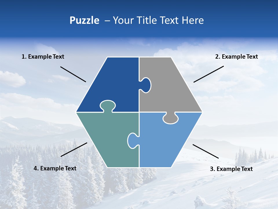 Flora Tree Hoarfrost PowerPoint Template