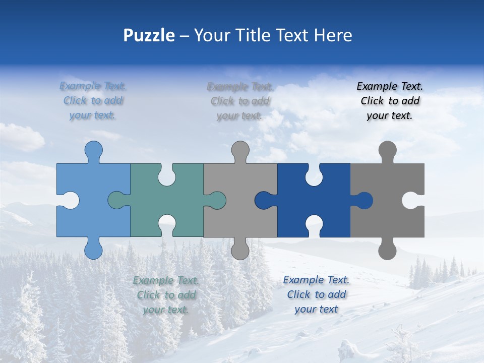 Flora Tree Hoarfrost PowerPoint Template