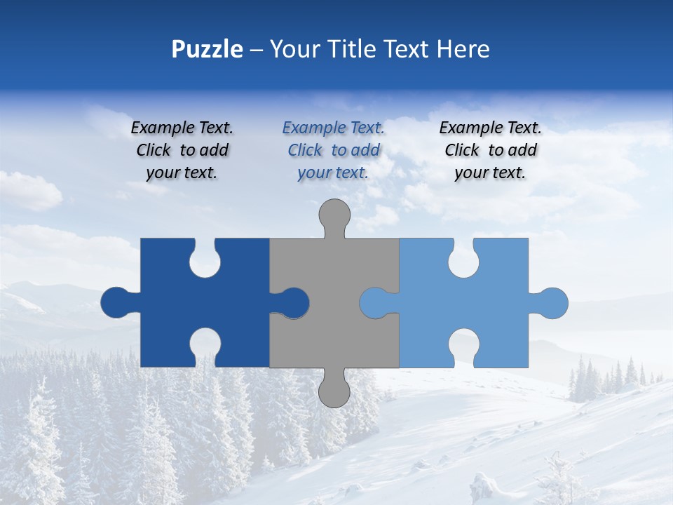 Flora Tree Hoarfrost PowerPoint Template