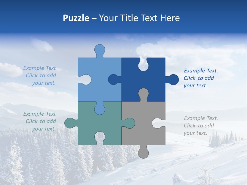 Flora Tree Hoarfrost PowerPoint Template