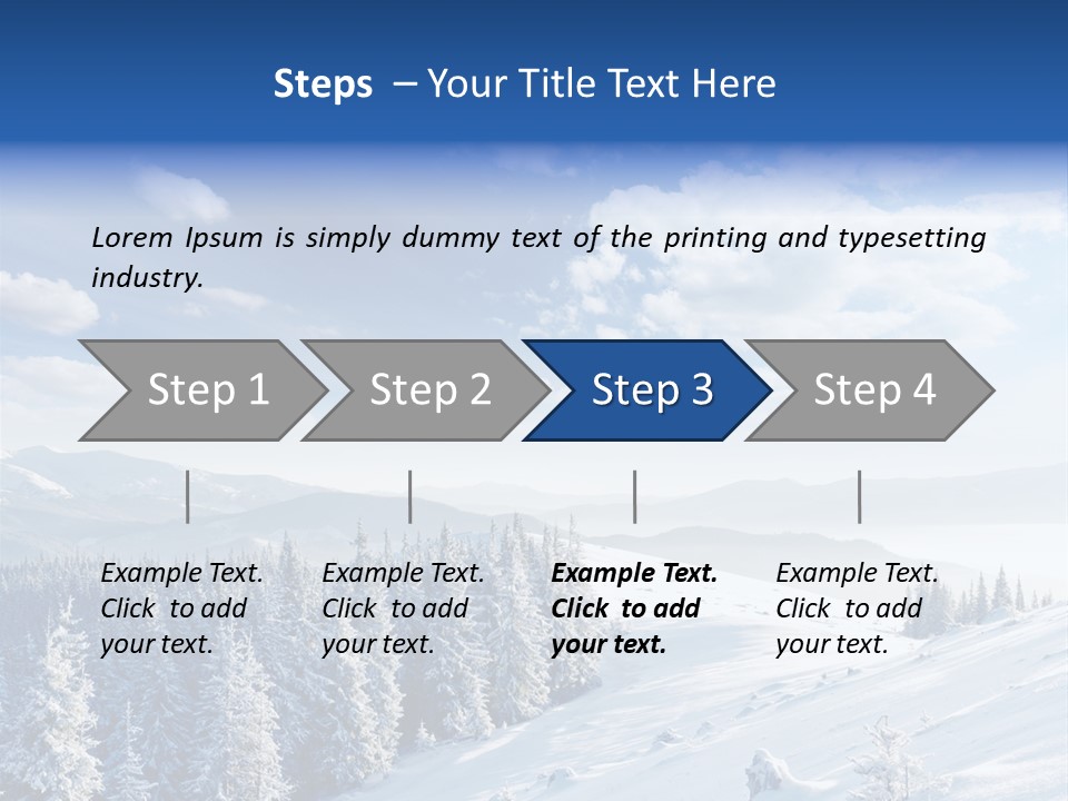 Flora Tree Hoarfrost PowerPoint Template