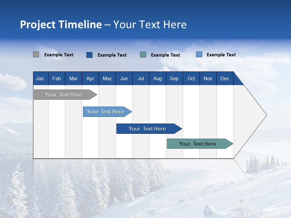 Flora Tree Hoarfrost PowerPoint Template