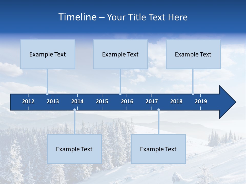 Flora Tree Hoarfrost PowerPoint Template