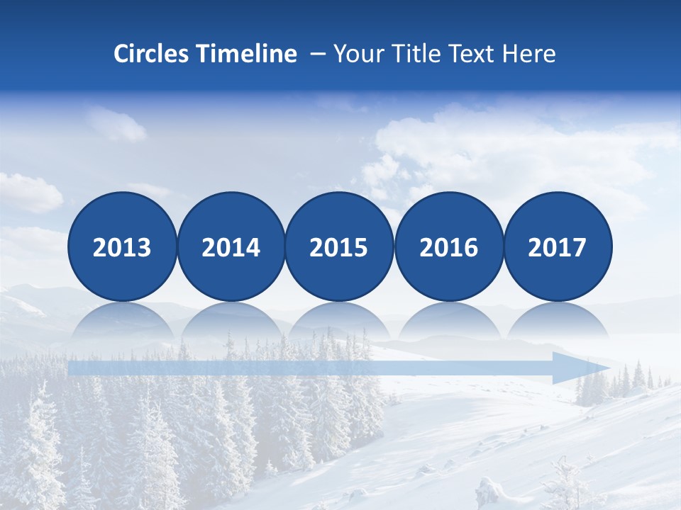 Flora Tree Hoarfrost PowerPoint Template