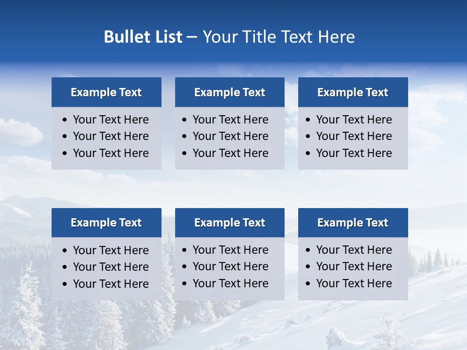 Flora Tree Hoarfrost PowerPoint Template