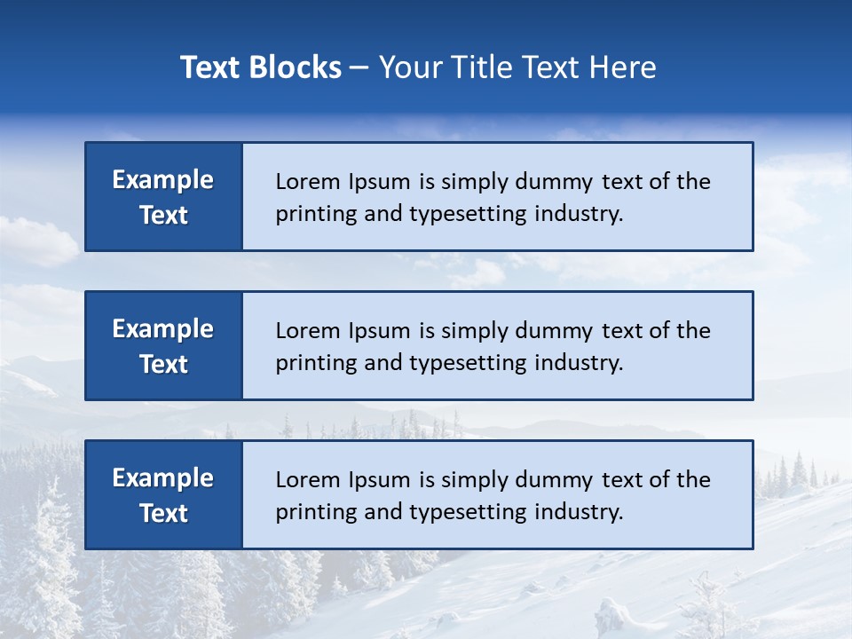 Flora Tree Hoarfrost PowerPoint Template