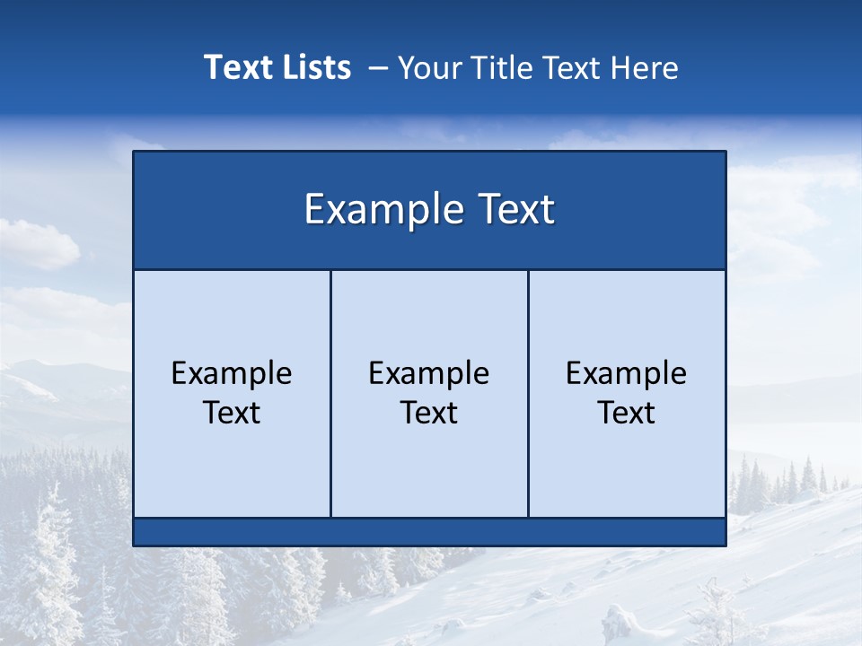 Flora Tree Hoarfrost PowerPoint Template