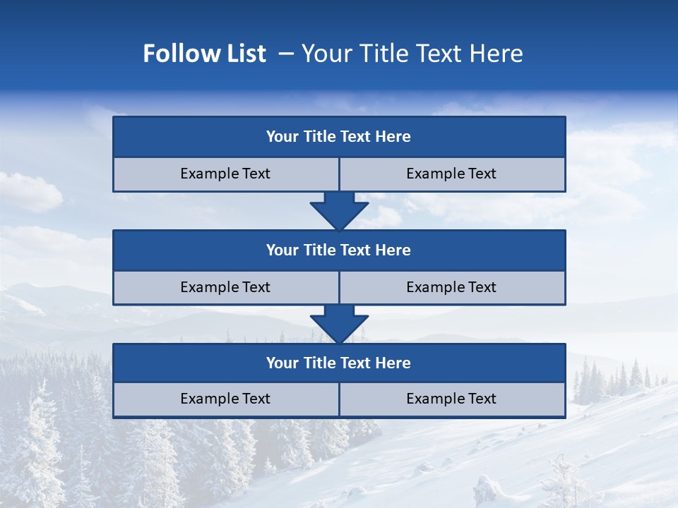 Flora Tree Hoarfrost PowerPoint Template