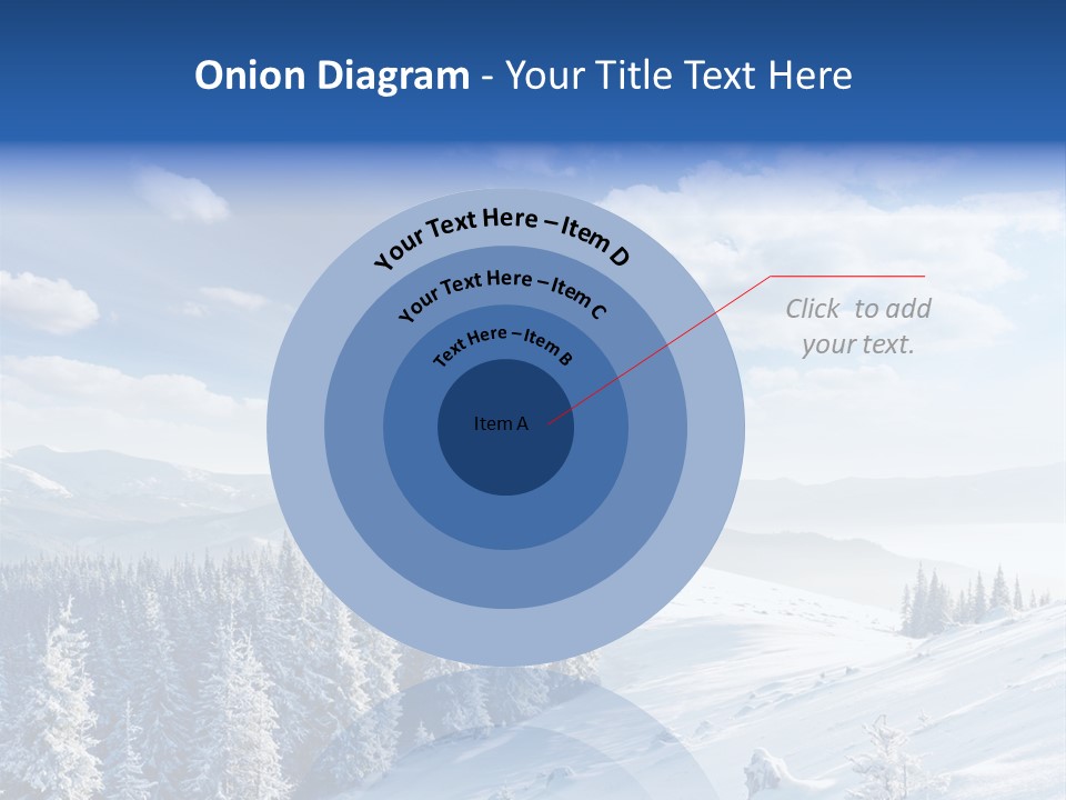 Flora Tree Hoarfrost PowerPoint Template