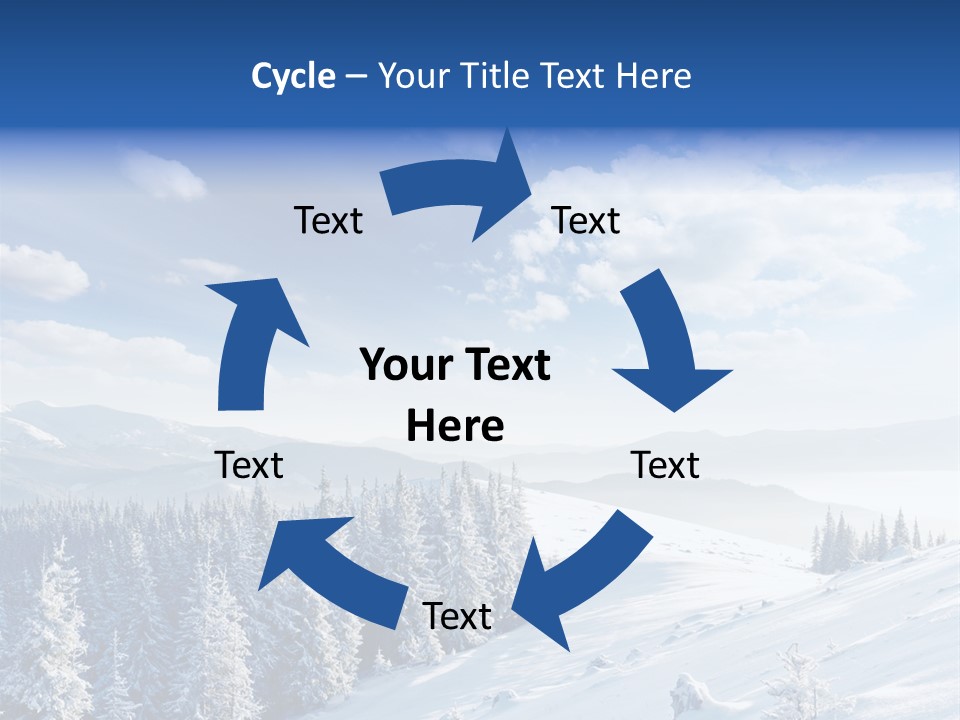 Flora Tree Hoarfrost PowerPoint Template
