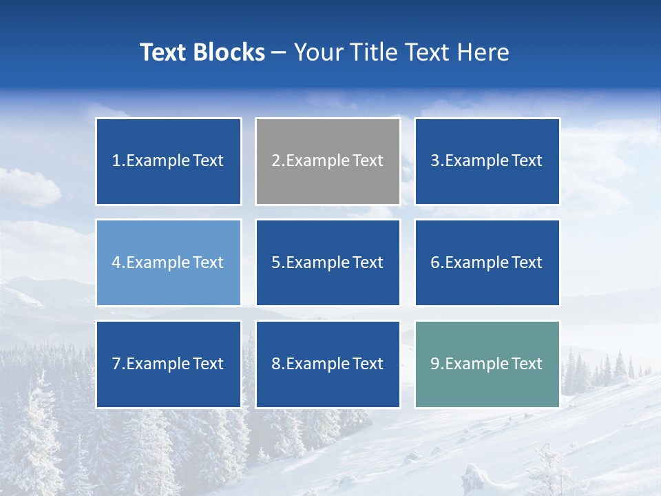 Flora Tree Hoarfrost PowerPoint Template