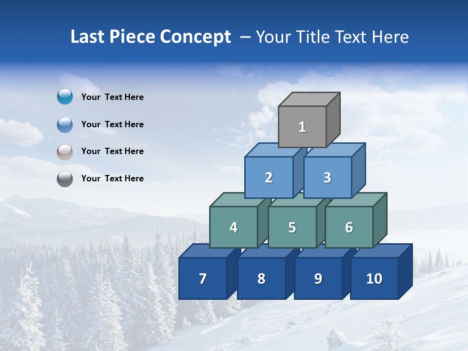 Flora Tree Hoarfrost PowerPoint Template