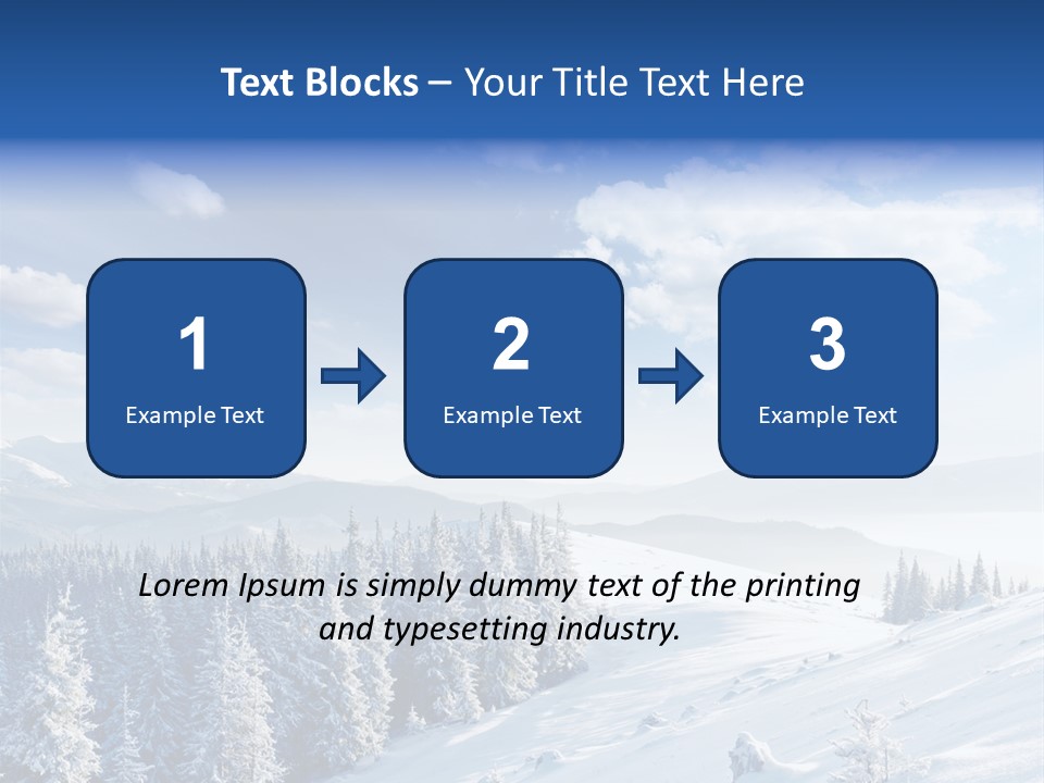 Flora Tree Hoarfrost PowerPoint Template