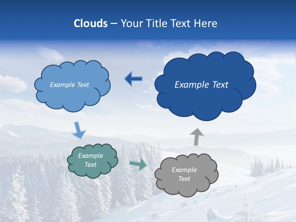 Flora Tree Hoarfrost PowerPoint Template