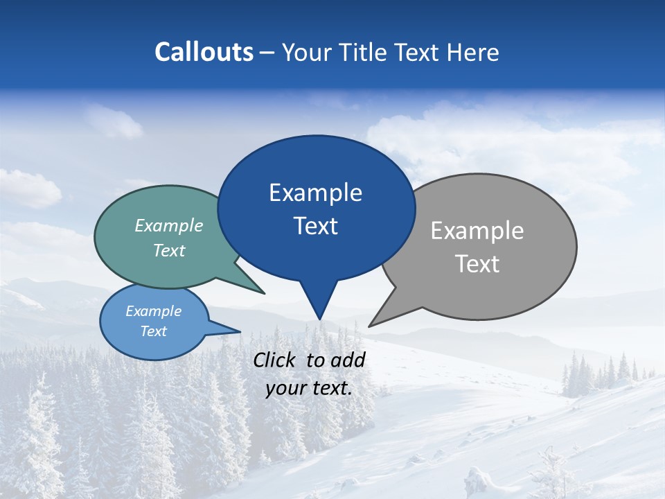 Flora Tree Hoarfrost PowerPoint Template
