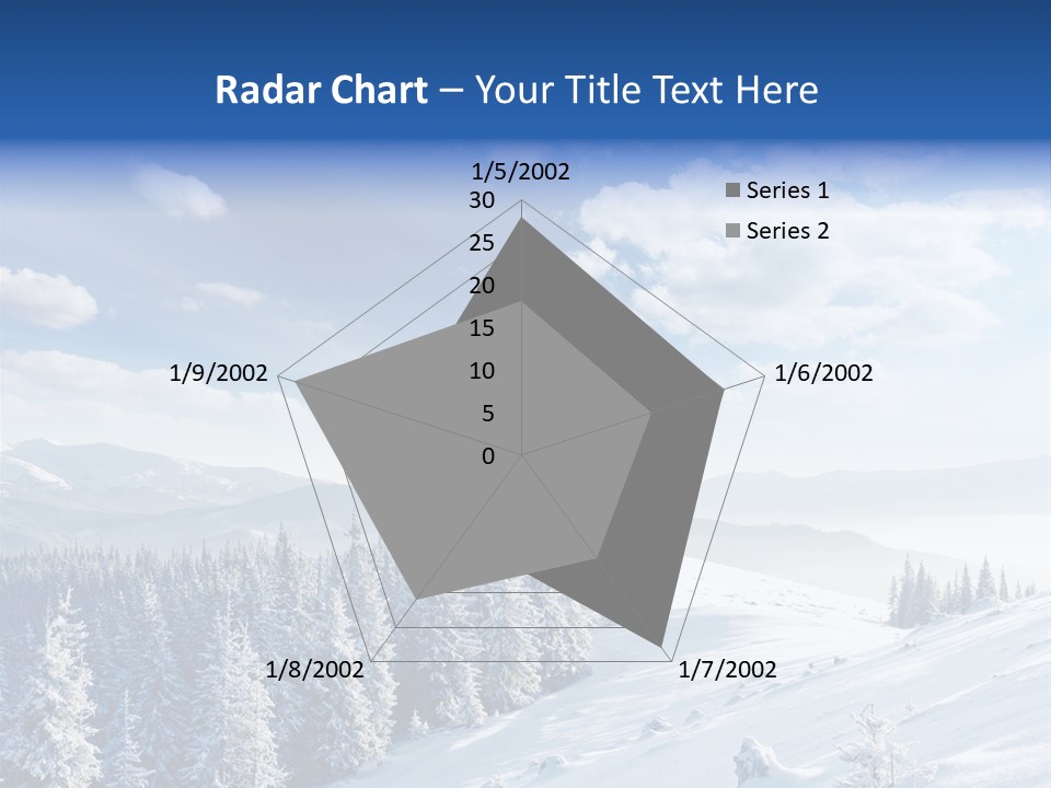 Flora Tree Hoarfrost PowerPoint Template