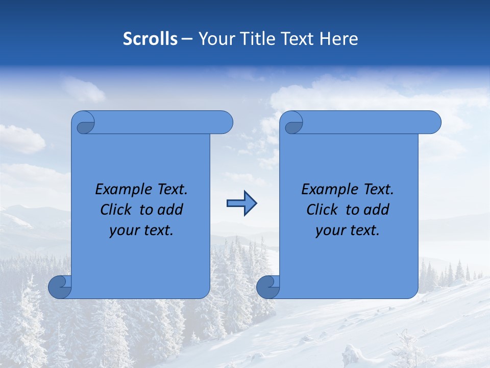 Flora Tree Hoarfrost PowerPoint Template