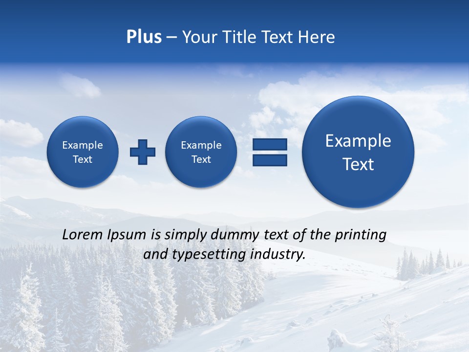Flora Tree Hoarfrost PowerPoint Template