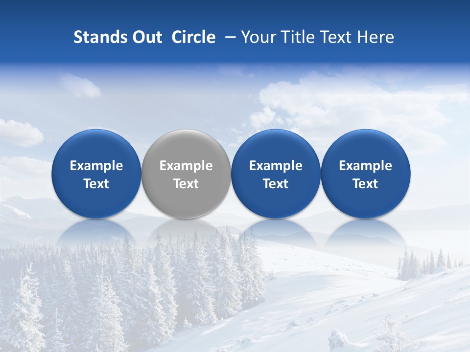 Flora Tree Hoarfrost PowerPoint Template