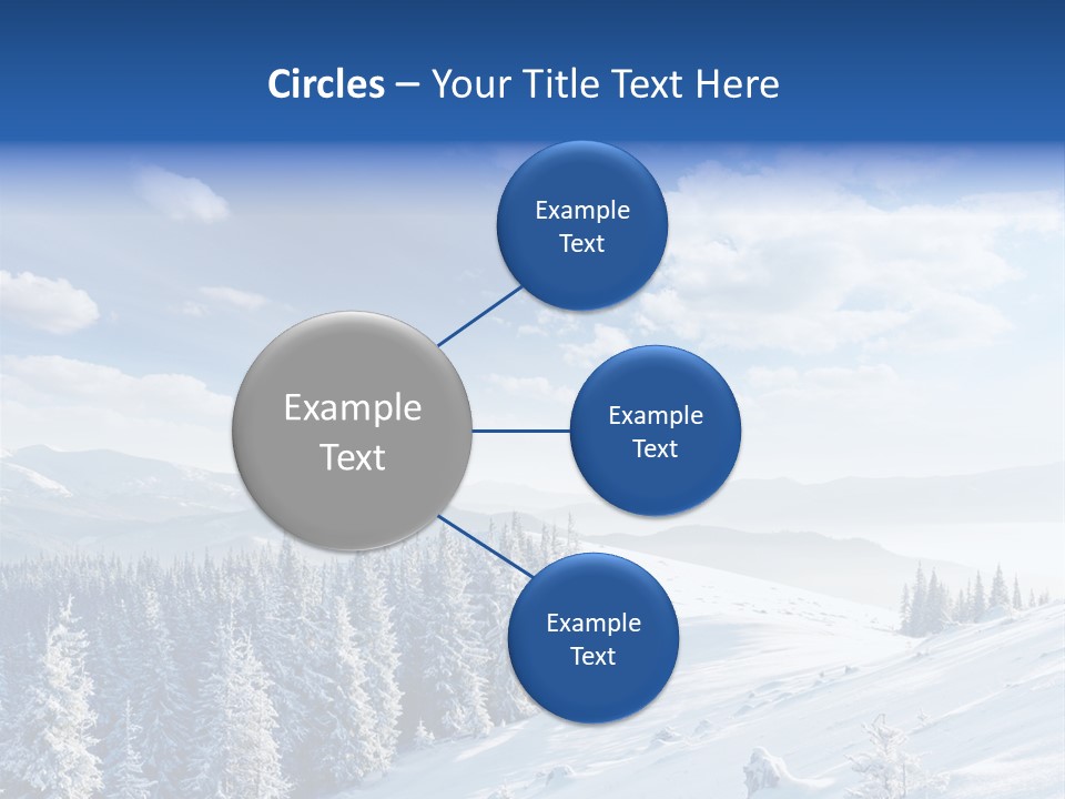 Flora Tree Hoarfrost PowerPoint Template