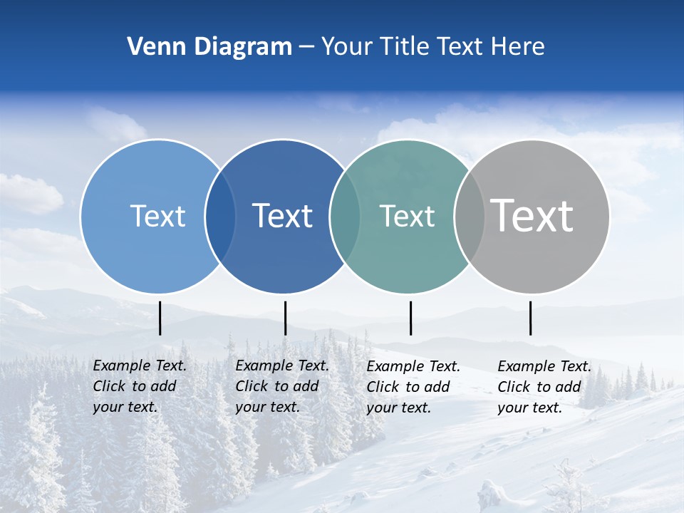 Flora Tree Hoarfrost PowerPoint Template