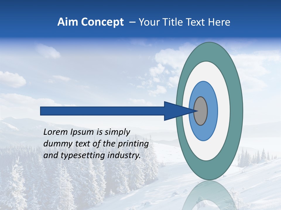 Flora Tree Hoarfrost PowerPoint Template
