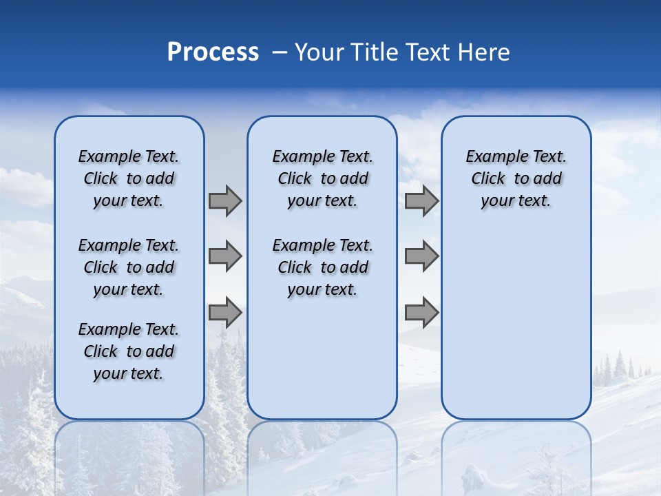 Flora Tree Hoarfrost PowerPoint Template