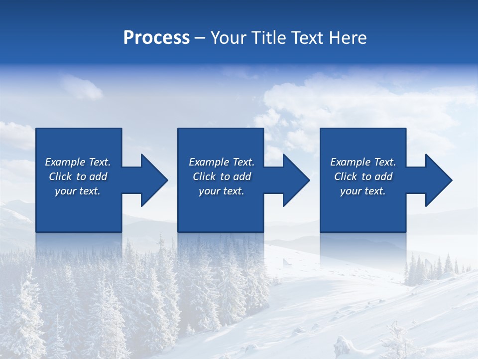 Flora Tree Hoarfrost PowerPoint Template