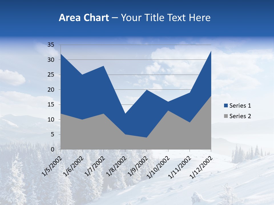 Flora Tree Hoarfrost PowerPoint Template