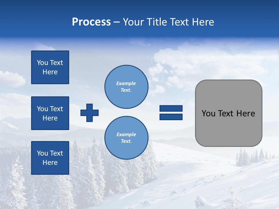 Flora Tree Hoarfrost PowerPoint Template