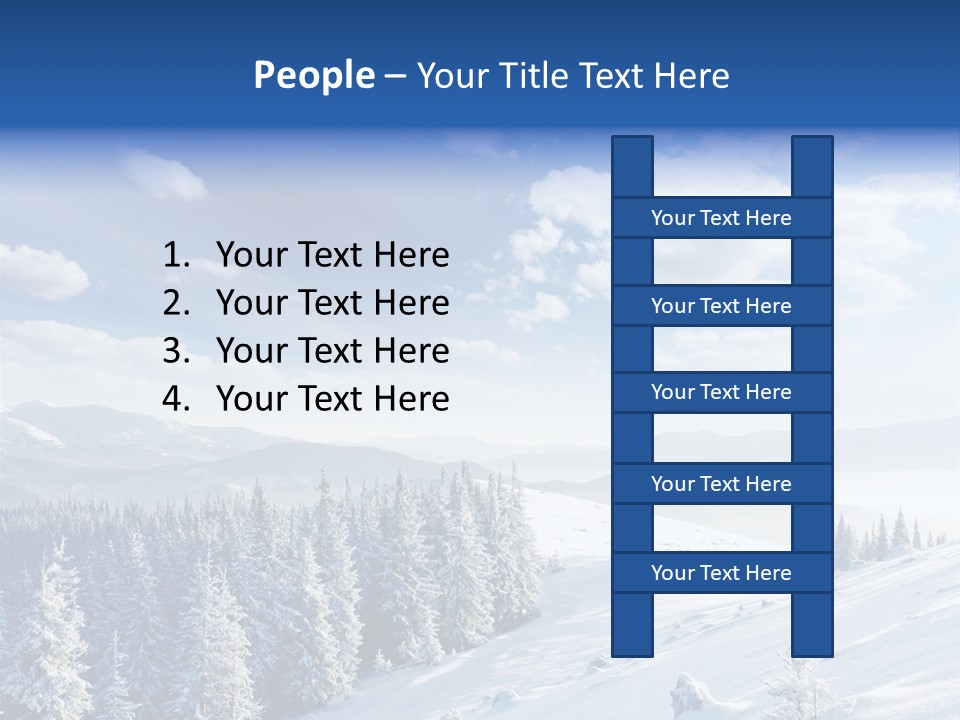 Flora Tree Hoarfrost PowerPoint Template