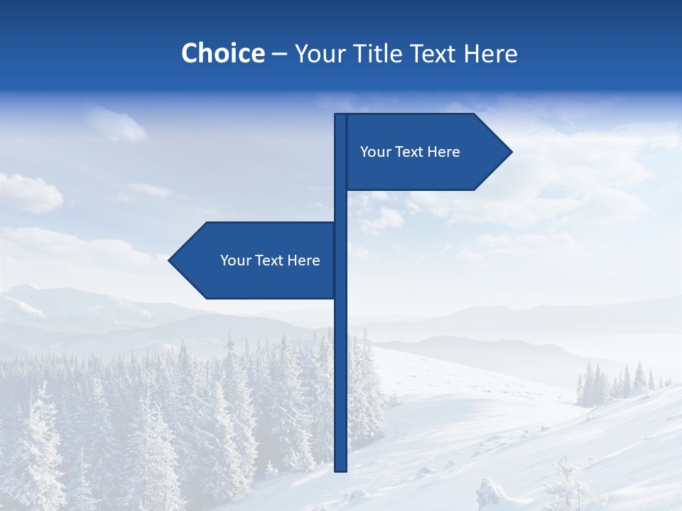 Flora Tree Hoarfrost PowerPoint Template