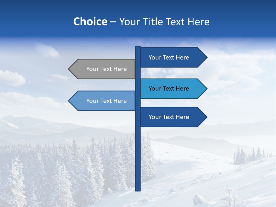 Flora Tree Hoarfrost PowerPoint Template