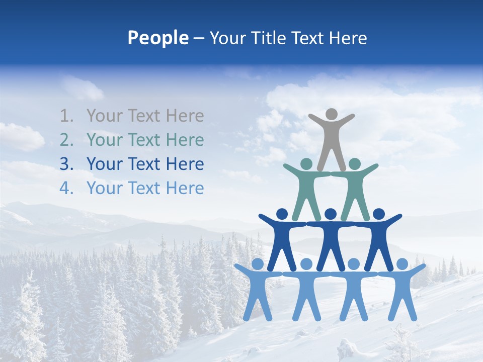 Flora Tree Hoarfrost PowerPoint Template