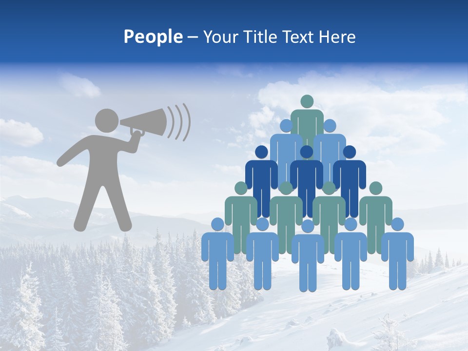 Flora Tree Hoarfrost PowerPoint Template