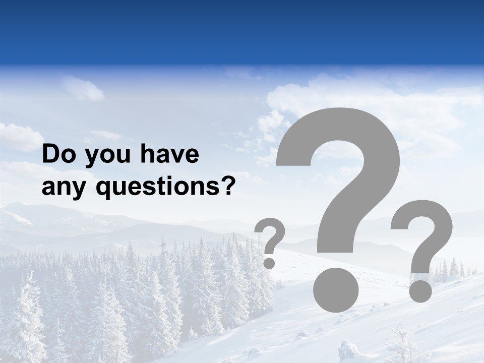 Flora Tree Hoarfrost PowerPoint Template