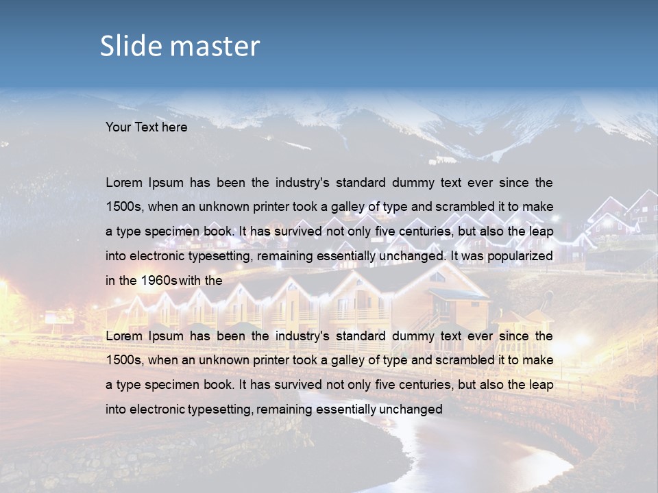 Luxury Evening Lamp PowerPoint Template