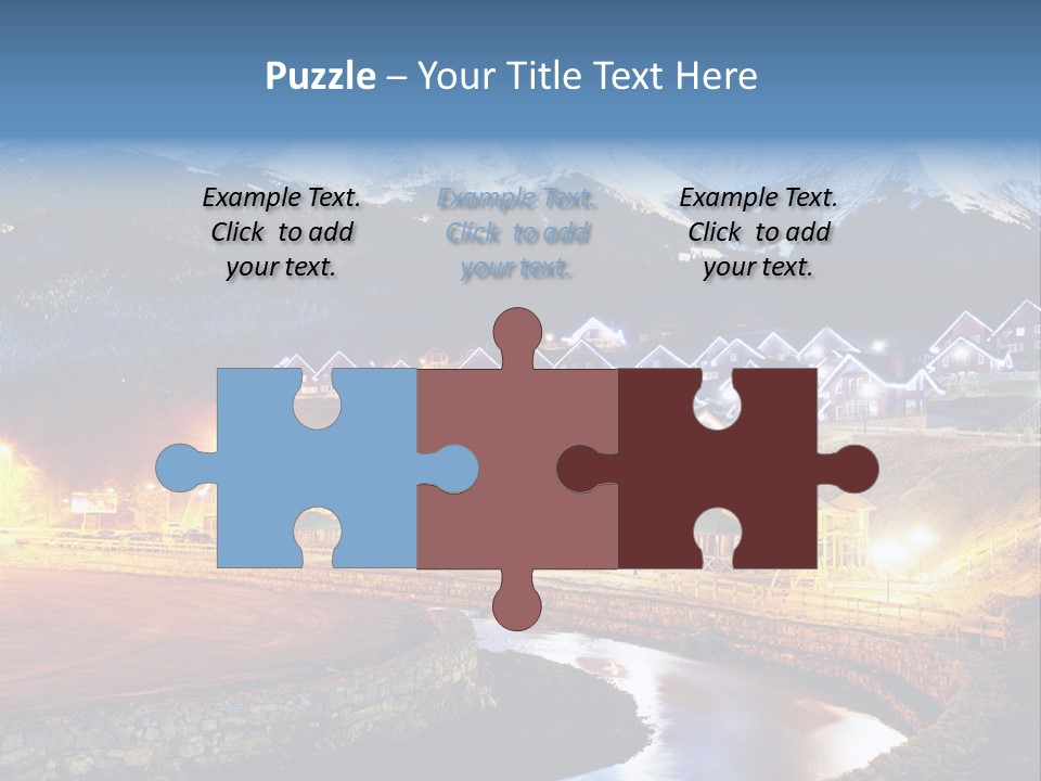 Luxury Evening Lamp PowerPoint Template