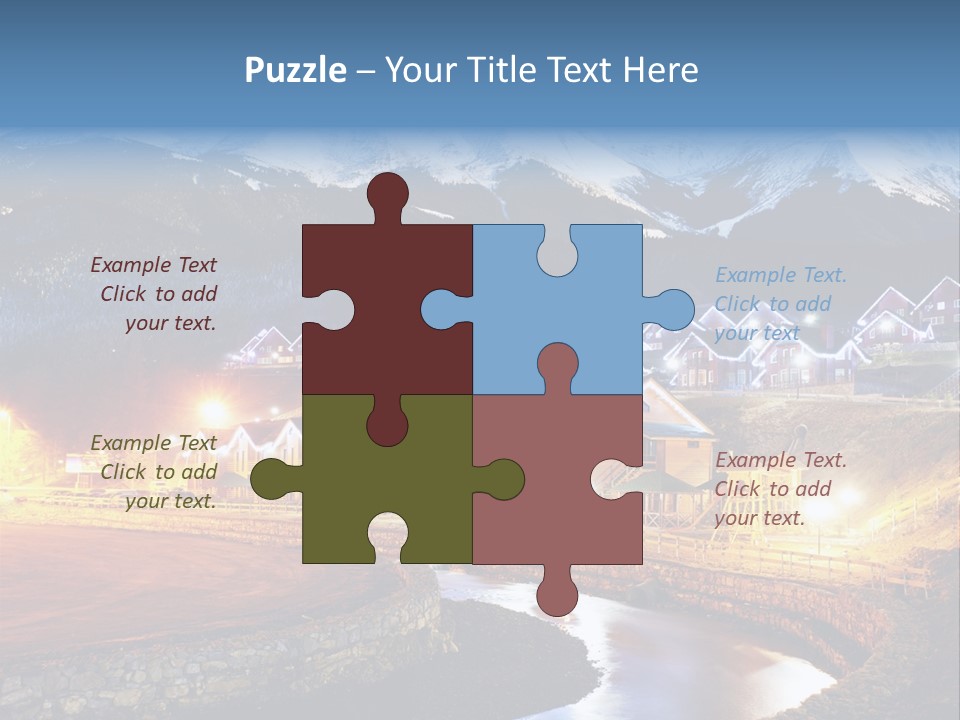 Luxury Evening Lamp PowerPoint Template