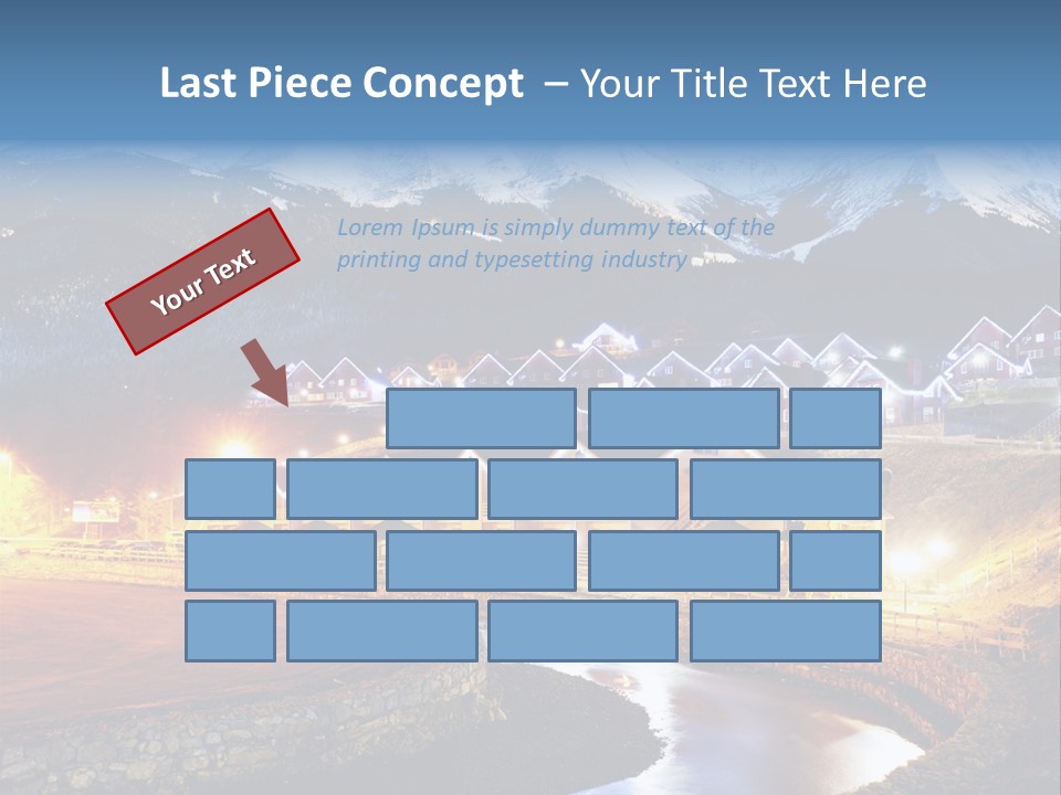 Luxury Evening Lamp PowerPoint Template