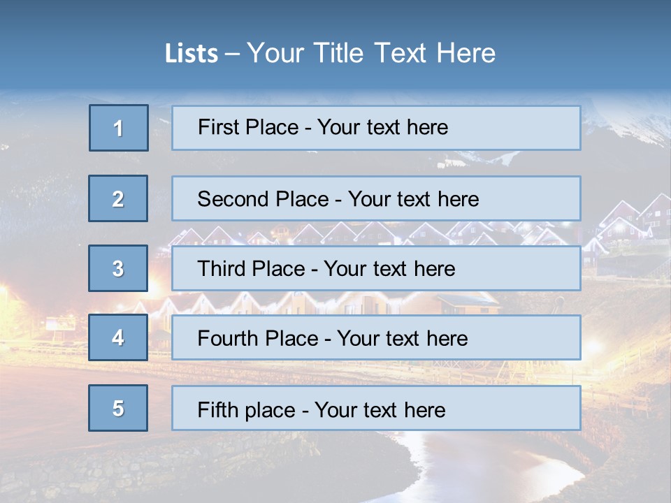 Luxury Evening Lamp PowerPoint Template