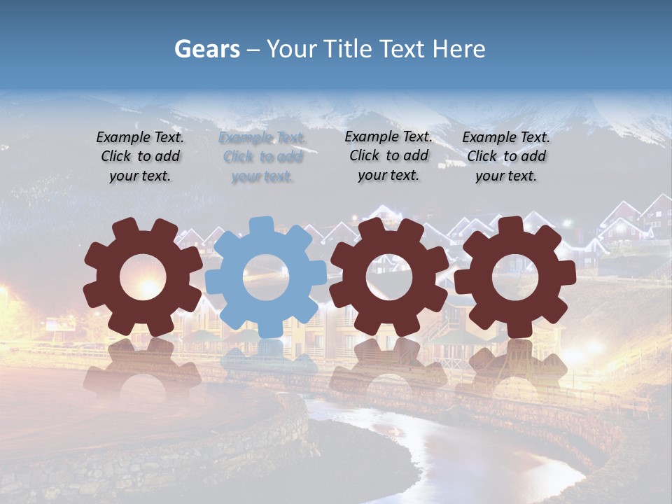 Luxury Evening Lamp PowerPoint Template