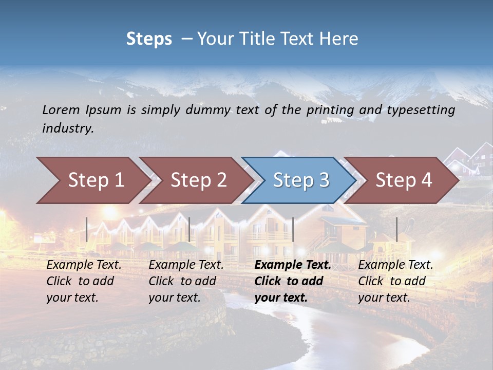 Luxury Evening Lamp PowerPoint Template