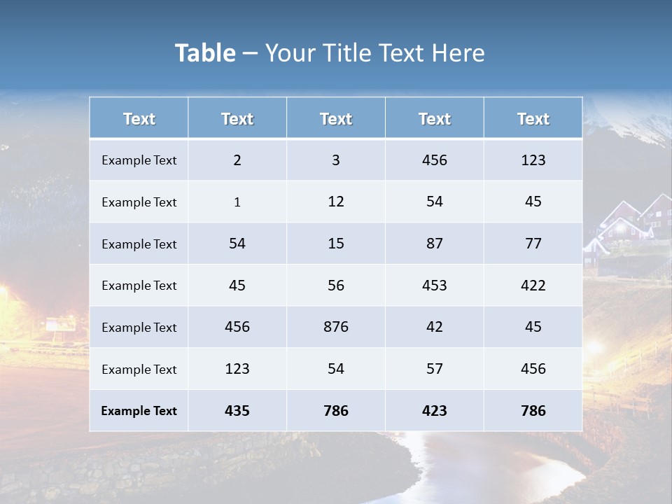 Luxury Evening Lamp PowerPoint Template