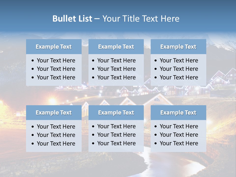 Luxury Evening Lamp PowerPoint Template