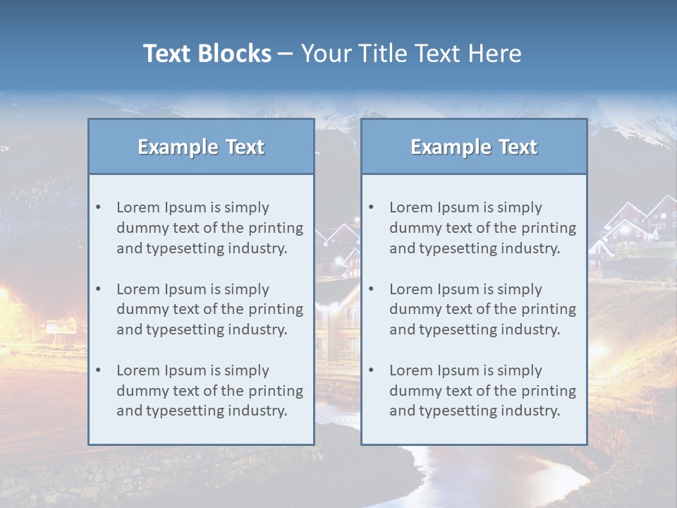 Luxury Evening Lamp PowerPoint Template