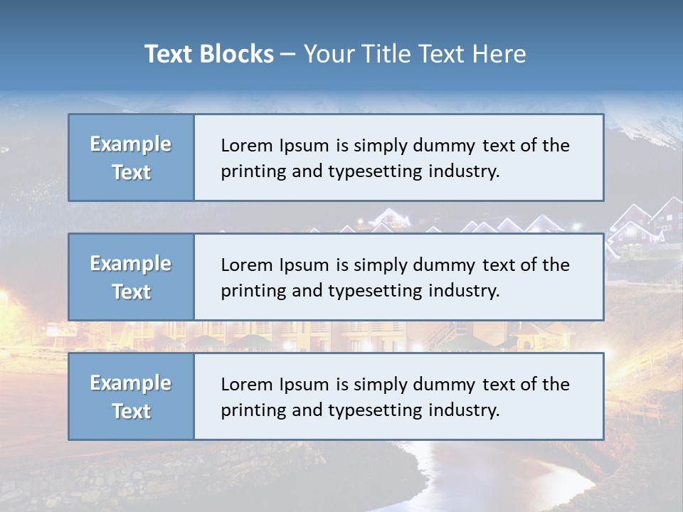 Luxury Evening Lamp PowerPoint Template